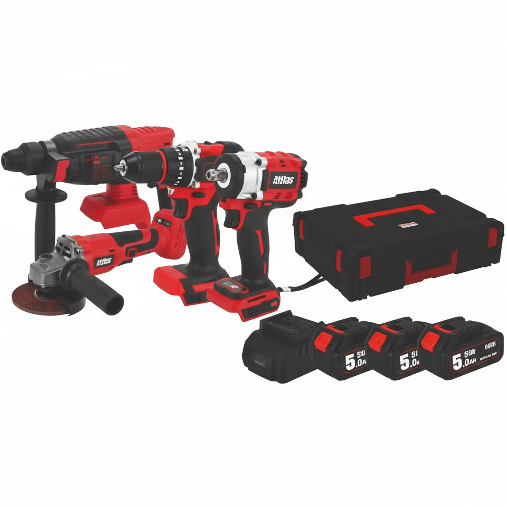 Attlas ATB 21 4'lü Aküsüz Kombo Set - BLPD+BLRH+BLAG+BLID - Brushless