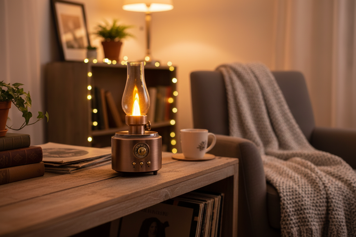 Everton RT-764 Nostaljik Gaz Lambası Bluetooth Speaker - Retro MP3 Çalar