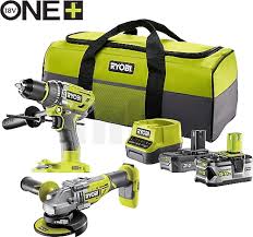Ryobi RCK182BL-252S Set (Matkap+Taşlama) 18v (1x2.0 Ah + 1x5.0 Ah