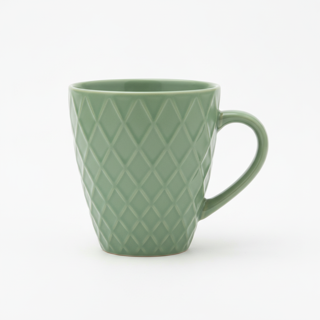 Lyra Mug 10 cm 350 ml 4'lü Karma Renk Porselen Kupa Seti