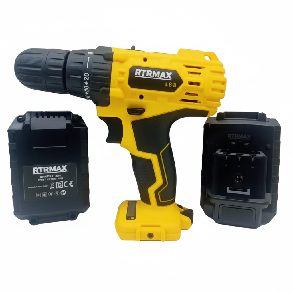 RTRMAX RTM350 Çift Akülü 1.5 Ah Matkap Seti