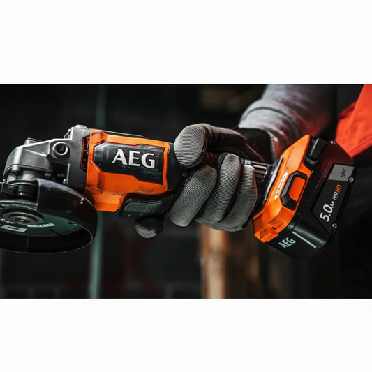 AEG BEWS 18-115 BLPX2 Akülü Avuç Taşlama 18V 115mm 2x4.0Ah Brushless