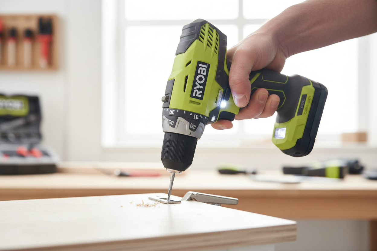 Ryobi RCD1201 Kompakt Akülü Vidalama 12V Li-Ion 2 Bataryalı Çantalı Set