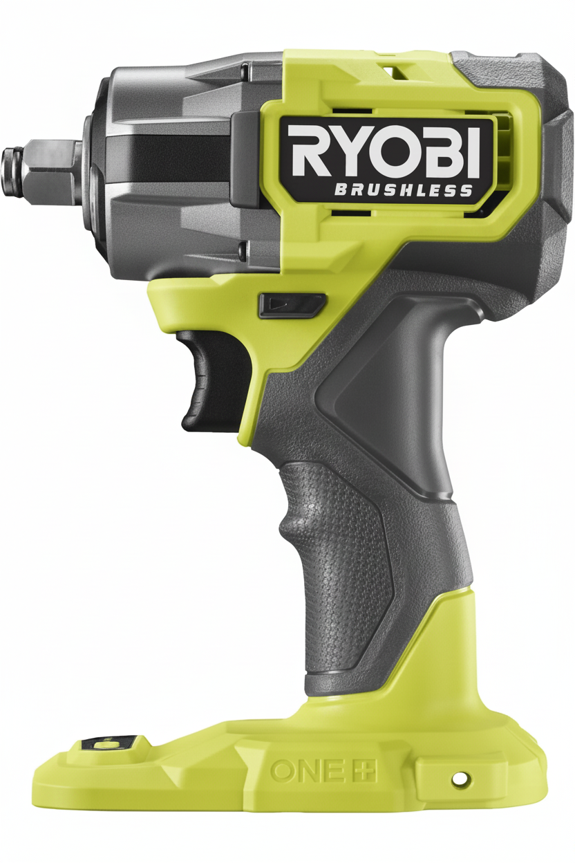 Ryobi RIW18CBL-0 Somun Sıkma - Yan Görünüm
