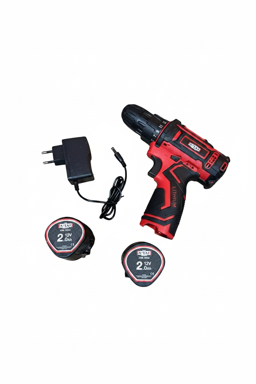 Attlas ECO CDD-202C - Çift Akü ve Şarj Cihazı Set