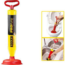 Ecole Ergonomik Klozet-Banyo-Lavabo-Gider Açma Pompası - Profesyonel Manuel Tıkanıklık Açıcı