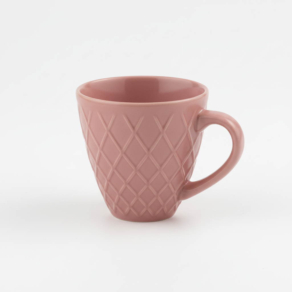 Lyra Mug 10 cm 350 ml 4'lü Karma Renk Porselen Kupa Seti