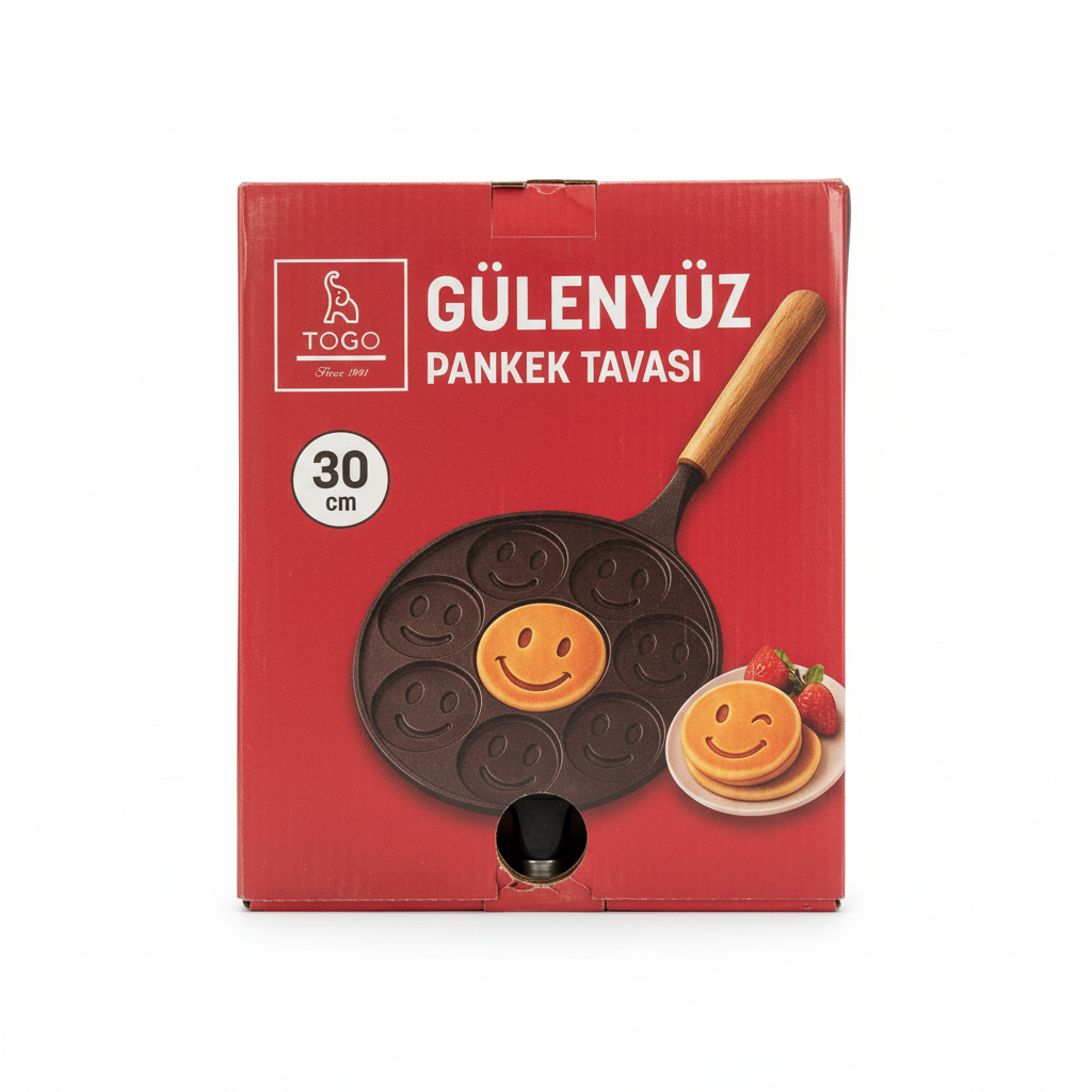 Togo 5626 Döküm Ahşap Sap Pankek Tavası