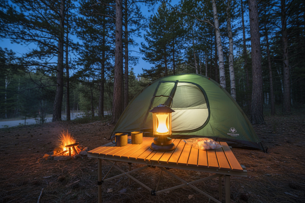 Princo PR-6603 Kamp Tipi Aydınlatma Feneri - LED Şarjlı Taşınabilir Fener