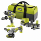 Ryobi RCK182BL-252S 18V Akülü Matkap + Taşlama Seti (2.0Ah + 5.0Ah Çift Akü) – Profesyonel Güç