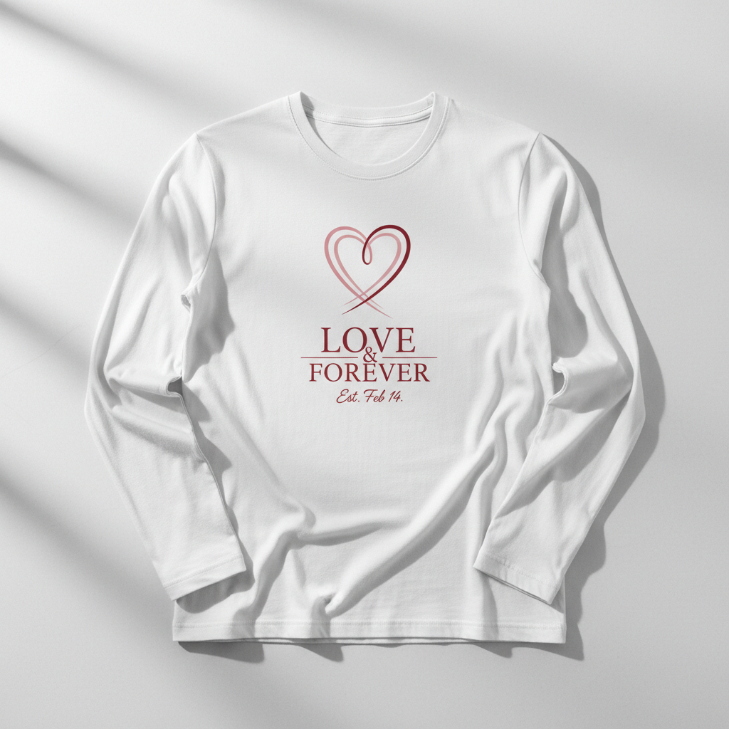 Sublimasyonlu Uzun Kol Tişört - Kişiselleştirilebilir Baskılı