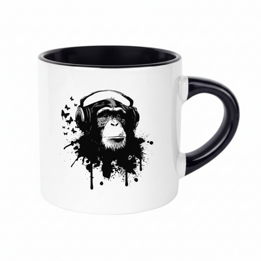 Sublimasyonlu Siyah Nescafe Fincanı Kutulu - Kişiselleştirilebilir